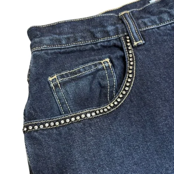 Retro Gloria Vanderbilt Rhinestone Pocket Tapered Mom Jeans - Picture 4 of 11